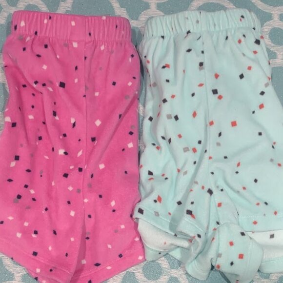 SO INTIMATES PAIR PAJAMA SLEEP SHORTS 1 PINK 1 BLUE WITH GEOMETRIC NEW SIZE L - Picture 10 of 10